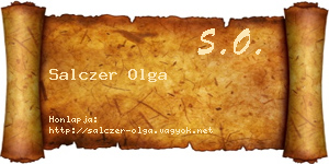 Salczer Olga névjegykártya